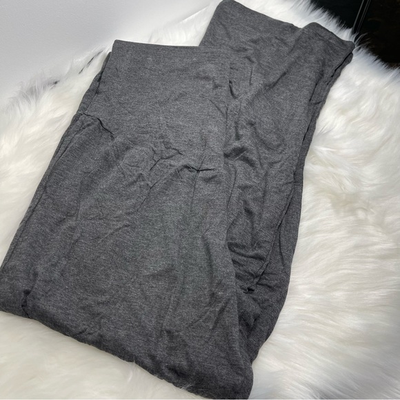 NWT Womens Maternity Pants Long Over The Belly Pregnancy Sweatpants Wide Leg/L - Picture 5 of 9